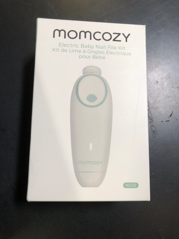 Photo 1 of Momcozy Baby Nail File Electric, Gentle Baby Nail Trimmer Electric Rechargeable, Baby Nail Clipper Electric, 7 Grinding Head Replacement Pads