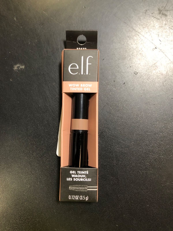 Photo 1 of e.l.f., Wow Brow Gel, Volumizing, Buildable, Wax-Gel Hybrid, Creates Full, Voluminous-Looking Brows, Locks Brow Hairs In Place, Taupe, Fiber-Infused, 0.12 Oz