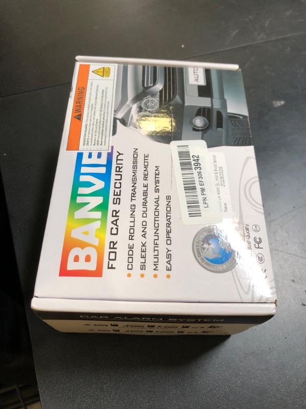 Photo 1 of BANVIE Car Alarm System, Security Antitheft Alarm Systems with Keyless Entry, with Microwave Sensor & Shock Sensor