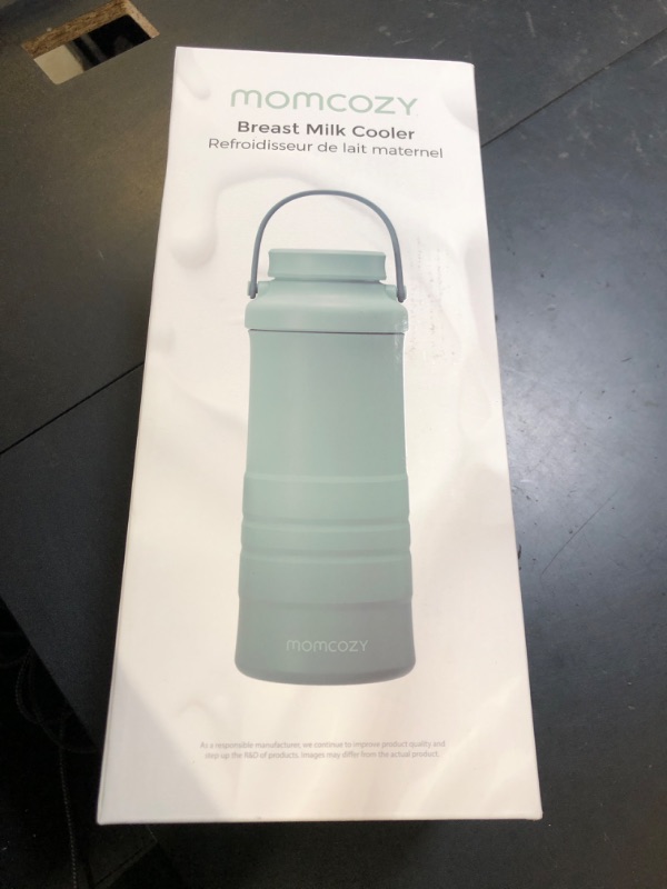 Photo 1 of Momcozy 22oz Portable Breast Milk Cooler for Outdoor, Life Saver with 360° Total Cooling for 24 Hours, Larger Capacity Travel Breastmilk Chiller with 2pcs Baby Bottles for Breastmilk Storage, Green
