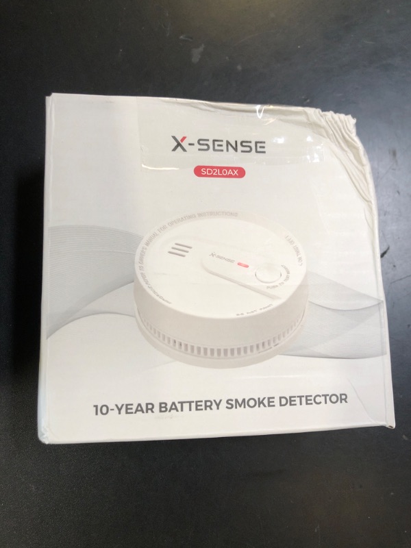 Photo 1 of X-Sense  Detector, 10-Year Battery Smoke Fire Alarm with Photoelectric Sensor, LED Indicator & Silence Button, 1-Pack