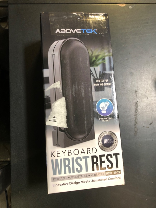 Photo 1 of AboveTEK Keyboard Wrist Rest – Adjustable Angle & 25-Inch Length, Foldable Ergonomic Memory Foam Support for Computer, Laptop & Gaming – Non-Slip, Relieves Forearm & Elbow Pain for Typing & Mouse Use
