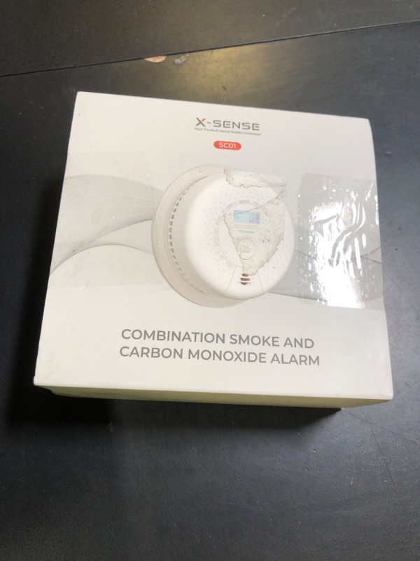 Photo 1 of X-Sense  Detector Carbon Monoxide Detector Combo, 10-Year Battery Smoke Detector with Display, Standalone Model SC01, Single Pack