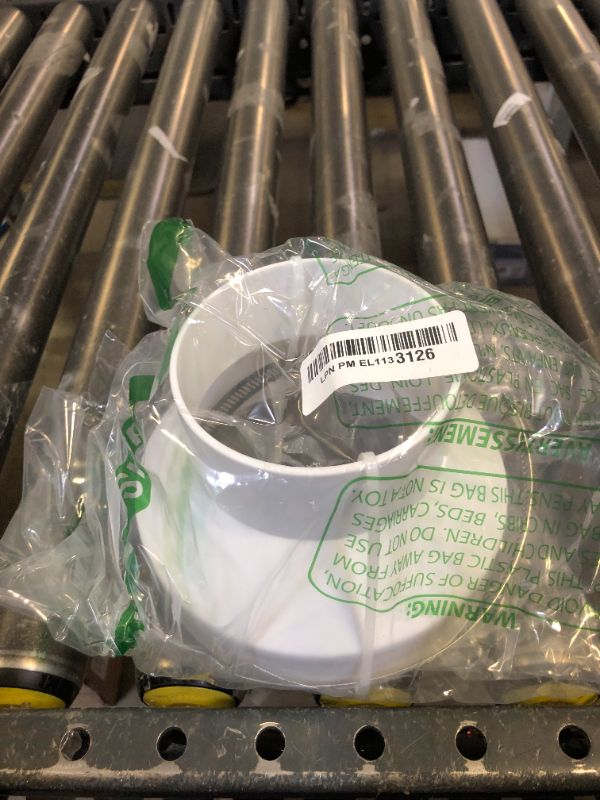 Photo 1 of Duct Reducer, PVC Duct Adapter, 6 to 4 Inch PVC Reducer Duct Increaser/Reducer for Grow Tent HVAC Ventilation System With 2PCS Hose Clamps (6 Inch to 4 Inch)