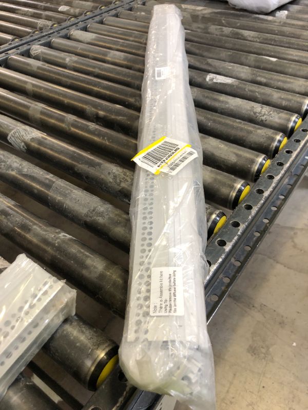 Photo 1 of Muzata 10pack 3.3FT/1M Plaster in LED Channel Single Edge Trimless Recessed LED Diffuser Channel with Milky White Cover Mud in for Drywall Wall Ceiling Trim U132 WW 1M