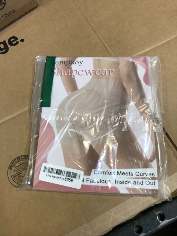 Photo 1 of Semjikoy Tummy Control Shapewear for Women, Butt Lifting Shapewear Shorts Underwear Body Shaper for Under Dresses Skirts Pants, Nude Large