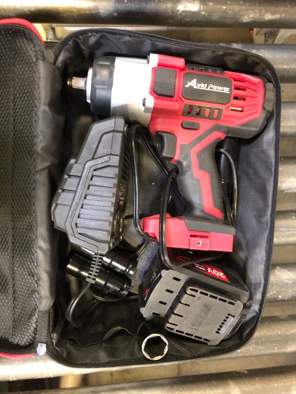 Photo 1 of Cordless Impact Wrench, 900Ft-lbs (1200N.m) 1/2" Brushless Impact Gun, 21V High Torque Power Impact Driver, 2x4.0Ah Batteries Electric Impact Motor Variable Speeds for Family Car/Pickup Truck/Mower
