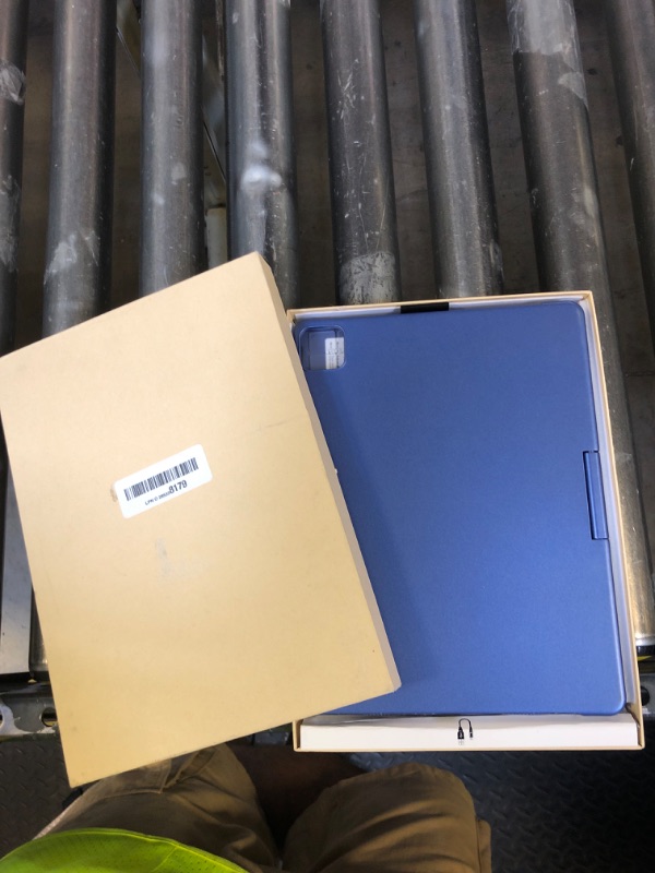 Photo 1 of edaiser Swivel Keyboard Case for Apple iPad Air 11 inch (M3-M2) 2025 & iPad Air 5th 4th Gen& iPad Pro 11-inch (4th-1st); Rotatable Cover with Pencil Holder, Trackpad, Backlit, Metallic Blue