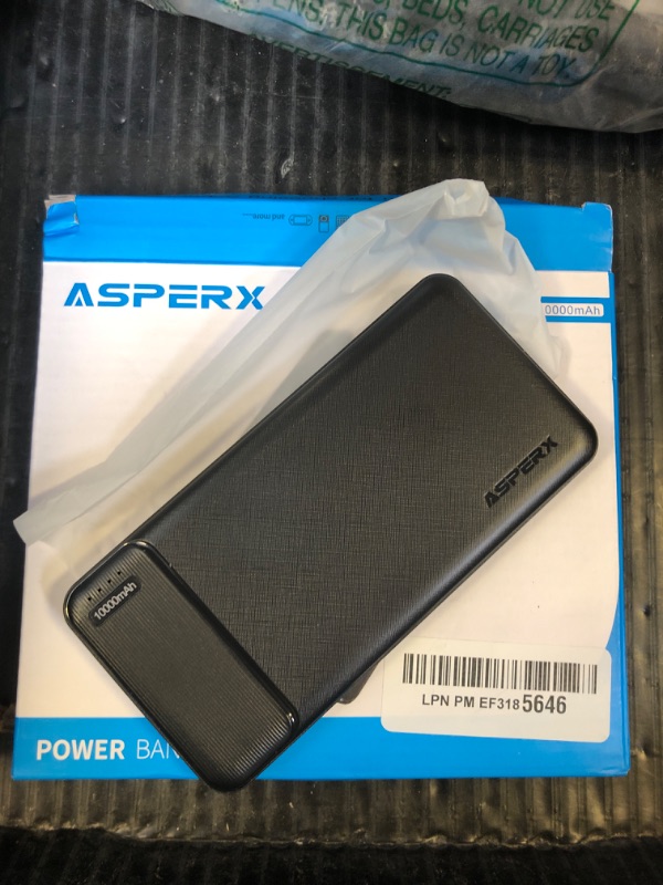 Photo 1 of AsperX 1-Pack 10000mAh USB C Output Portable Charger Power Bank Fast Charging, Portable Phone Charger External Battery Pack for iPhone, Samsung, Google LG and Heated Vest