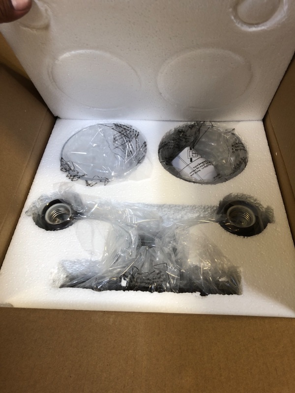 Photo 1 of zeyu 2-Light Bathroom Vanity Light, Farmhouse Wall Sconce Lighting with Clear Hammered Glass, Oil Rubbed Bronze Finish, ZJF63B-2W ORB