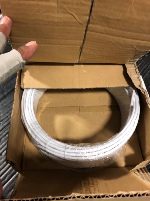Photo 1 of Timgle 22/2 White Solid Door Bell Wire100ft Stranded Fire Security Alarm Cable CMP/CL3P Shielded Rated Burglar Station for Low Voltage LED, Burglar System, Fire Detector, Door, 22AWG