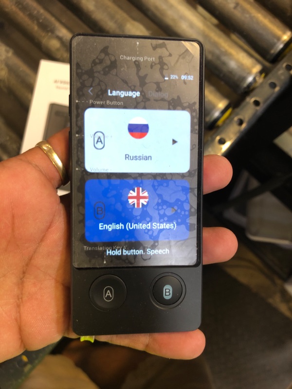 Photo 1 of Language Translator Device, Voice Translator Device Two Way, 144 Languages Real-Time Translator Device, Offline & Recording & Photo Translation for Travel, Business, Learning (Black)