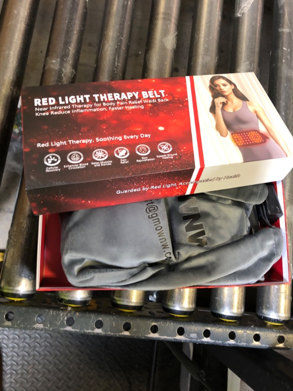 Photo 1 of Red Light Therapy Belt, Infrared Light Therapy for Body, Wearable Wrap with Timer for Back Shoulder Waist Muscle Pain Relief, Improve Joint Inflammation, Red Light Therapy for Body