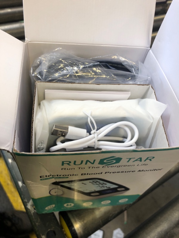 Photo 1 of Runstar Upper Arm Blood Pressure Monitor with Wide Range Cuff (8.7'' -16.5'') for Home Use FSA/HSA Eligible, Automatic Digital BP Machine with Storage Bag, 2x99 Reading Memory