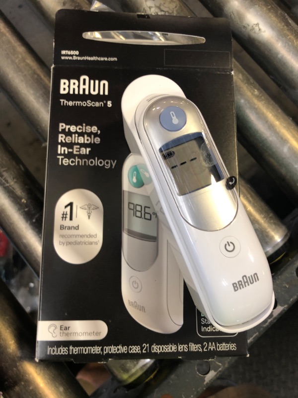 Photo 1 of Braun ThermoScan 5 Ear Thermometer - ExacTemp Stability Indicator for Professional Accuracy, Digital Display, Baby and Infant Friendly, No. 1 Brand Recommended by Pediatricians, FSA and HSA Eligible