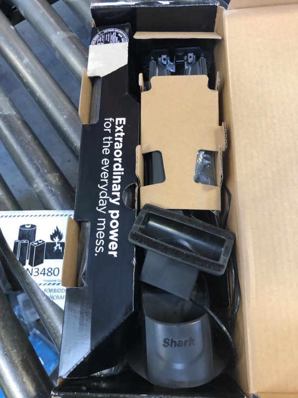 Photo 1 of Shark WV201 WANDVAC Handheld Vacuum, Lightweight at 1.4 Pounds with Powerful Suction, Charging Dock, Single Touch Empty and Detachable Dust Cup,Graphite, Slate
