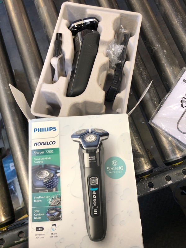 Photo 1 of Philips Norelco Shaver 7200, Rechargeable Wet & Dry Electric Shaver with SenseIQ Technology and Pop-up Trimmer, S7887/82