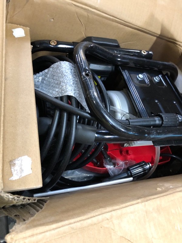 Photo 1 of PowerSmart DB1002 2600 PSI Electric Pressure Washer with Induction Brushless Motor, 1.2 GPM High Pressure Cleaner, 5 Nozzles, 8” Wheels, Detergent Tank, for Car, Patio, Fence, Driveway Cleaning