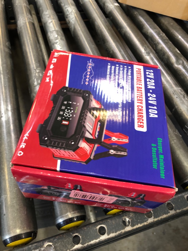 Photo 1 of YONHAN Battery Charger 0-20A 12V/24V LiFePO4 Lead Acid Fully Automatic Battery Maintainer, Car Battery Trickle Charger Automotive w/Battery Repair, Winter Mode, for AGM, STD, Gel, Deep Cycle Batteries
