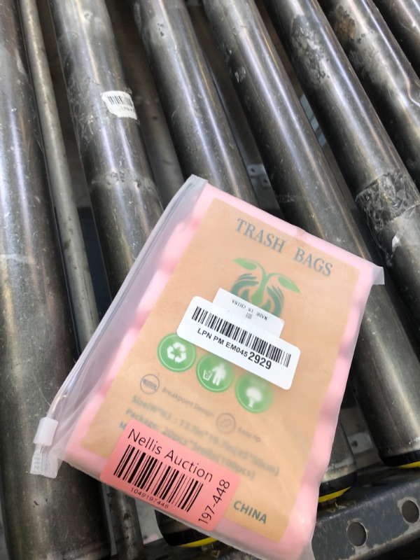 Photo 1 of 5 Rolls Small Trash Bags - 100 Counts Durable 4 Gallon Small Garbage Bags for home office kitchen Bathroom Bedroom Trash Can liners?Pink?