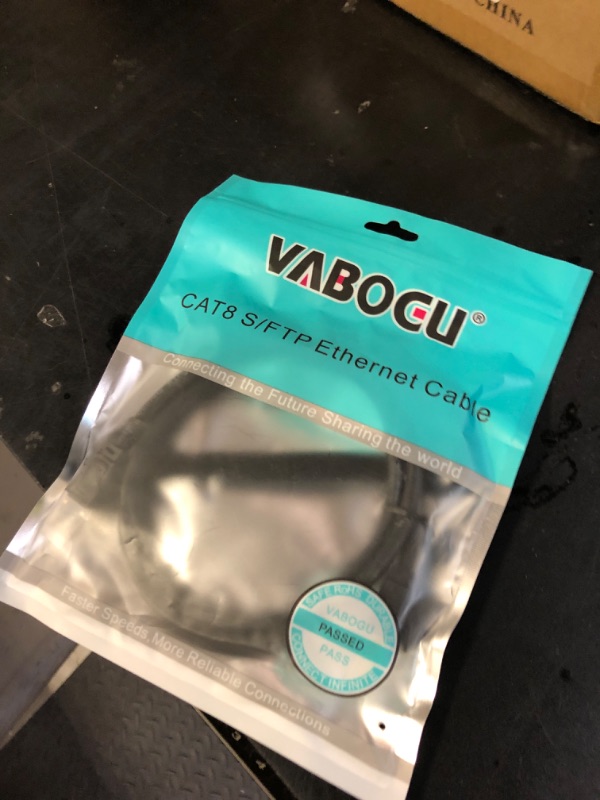 Photo 1 of Vabogu Cat 8 Ethernet Cable, 3ft Heavy Duty High Speed Internet Network Cable, 26AWG, 2000Mhz 40Gbps with Gold Plated RJ45 Connectors, Shielded for Indoor & Outdoor Use