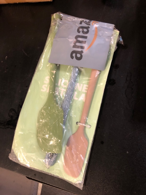 Photo 1 of ChefAide 3 Pieces Silicone Spatula Set, Food Grade Rubber Spatula, Upgrade Strong Handle with Ergonomic Grip, Heat Resistant for Nonstick Cookware, Cooking Mix