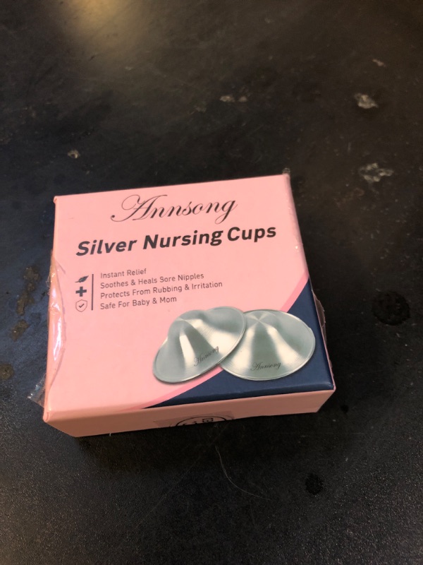 Photo 1 of Silver Nursing Cups - Nipple Shields for Nursing Newborn - Breastfeeding Essentials - Newborn Essentials - 925 Silver Nipple Covers (Regular)