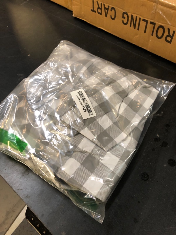 Photo 1 of Sorfey Tablecloth -Fitted with Elastic, Vinyl with Flannel Back, Fits for Table 60"x 30" Rectangle,Water Proof, Easy to Clean, Checked Gray Design