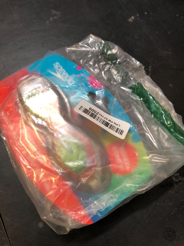 Photo 1 of Speedo Unisex-Child Swim Goggles Super Flyer Ages 3-8, Speedo Orange/Lime, One Size