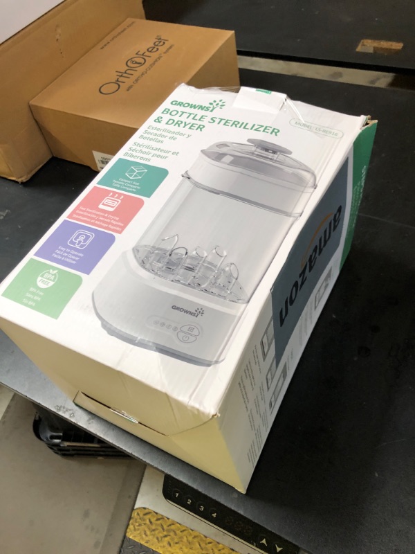 Photo 1 of GROWNSY Bottle Sterilizer and Dryer, Compact Electric Steam Baby Bottle Sterilizer (Esterilizador de Biberones), Bottle Sanitizer for Baby Bottles, Pacifiers, Pump Parts