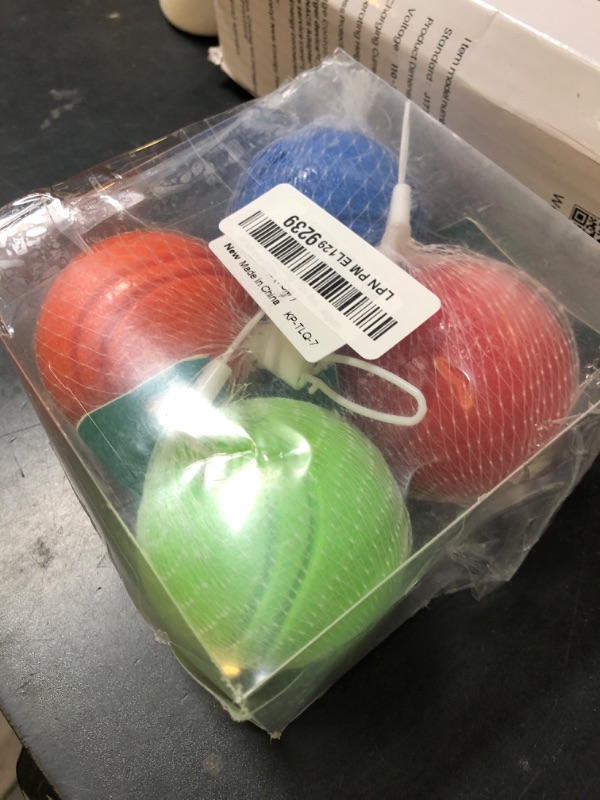 Photo 1 of Vitalili Rubber Training Ball for Dogs - High Bounce, Chew Resistant Water Toy for Medium Large Dogs 60+ lbs - Belgian Malinois Gifts (Four Colors, 7cm)