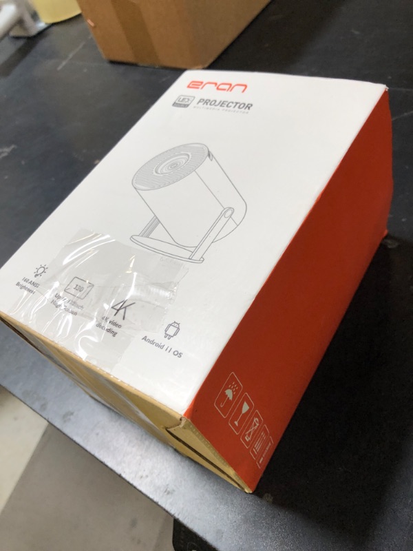 Photo 1 of Mini Projector, HY300 PRO Portable Projector, Support 4K 1080P with Dual-Band WIFI6 5G Wireless 5.2 Bluetooth Android 11, 180° Rotatable, Auto Keystone Correction, 35"-130" Screen Video Projector
