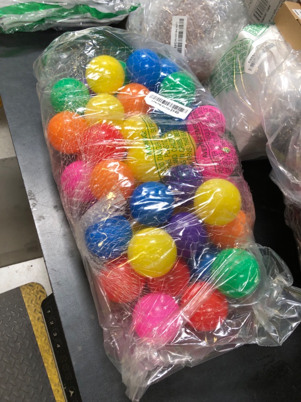 Photo 1 of Lovgrils Crushproof Plastic Ball Pit Balls for Toddlers and Kids Playtime - Safe Indoor/Outdoor Play Supplies - 2.2 Inch - Multicolored/Pastel/Assorted,50 pcs