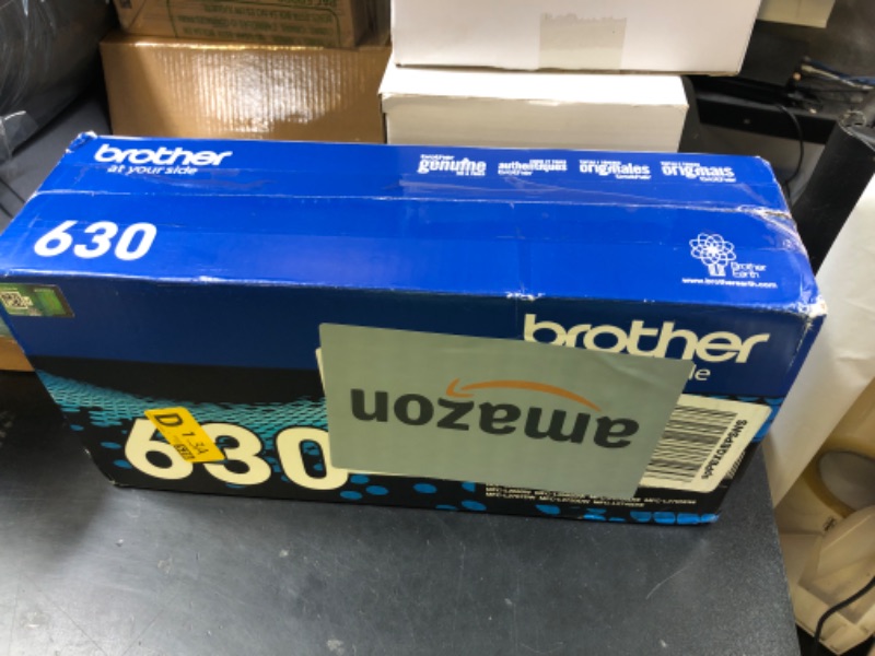 Photo 1 of Brother Genuine Standard Yield Toner Cartridge, TN630, Replacement Black Toner, Page Yield Up To 1,200 Pages, Amazon Dash Replenishment Cartridge
