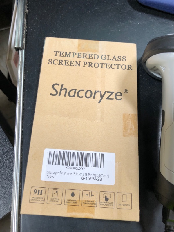 Photo 1 of Shacoryze for iPhone 15 Pro Max Back Glass Protector (2-Pack), iPhone 15 Pro Max Back Screen Protector Rear Tempered Glass HD Clarity (6.7 inch)