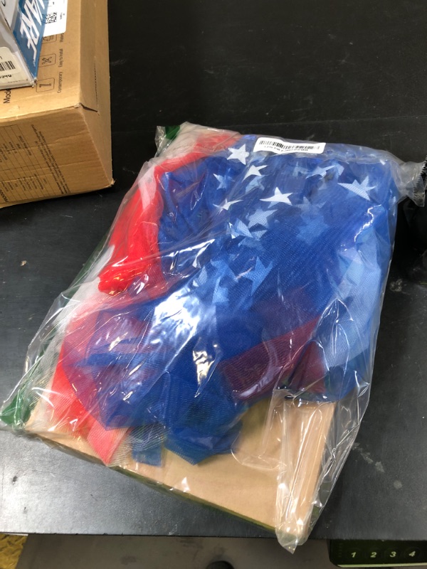 Photo 1 of NOVWANG 4th of July Women Tutu Accessories, Red White and Blue Patriotic Headband Earrings Necklaces for Independence Day Decorations 80s Halloween Party Favors