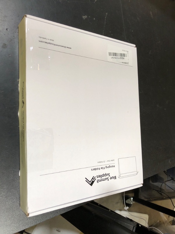 Photo 1 of 25 Blue Summit Supplies Grey Hanging File Folders Letter Size - Durable 11pt Paper, Hanging File Folders Gray, Plastic Tabs and Inserts Included, Perfect for Office Organization