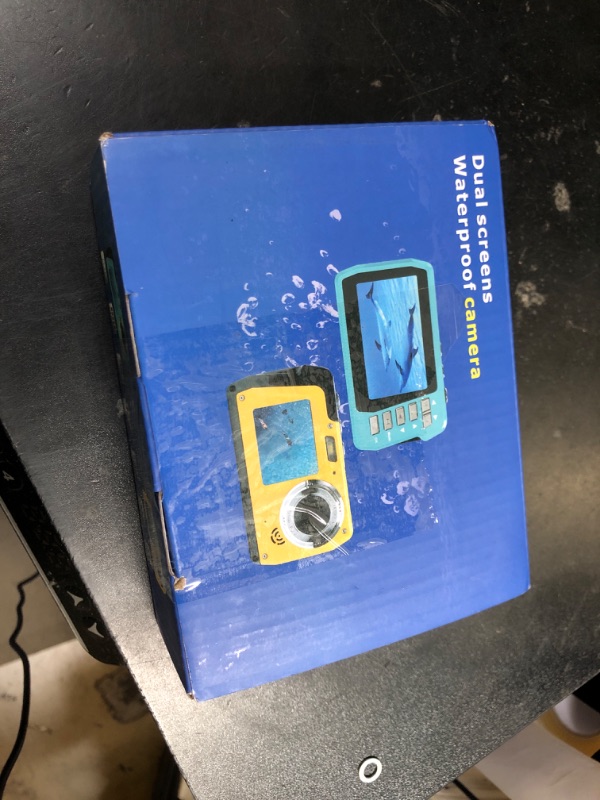 Photo 1 of Underwater Camera 4K 48MP Waterproof Digital Camera with 32GB Card, Dual-Screen Selfie (Front & Rear), 10FT/3M Dive for Snorkeling, Surfing, Rafting, Swimming, Travel