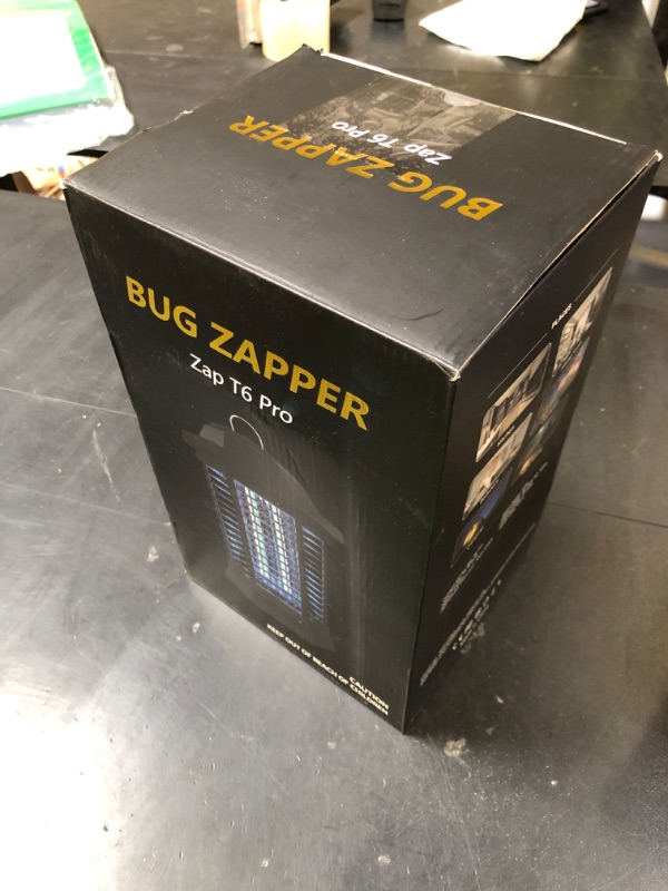 Photo 1 of GOOTOP Bug Zapper Outdoor, Mosquito Zapper, Electric Fly Zapper, Mosquito Killer, Fly Traps, 3 Prong Plug, Flying Insects Zapper Indoor Outdoor 90-130V, 4200V, ABS Plastic Outer (Black)