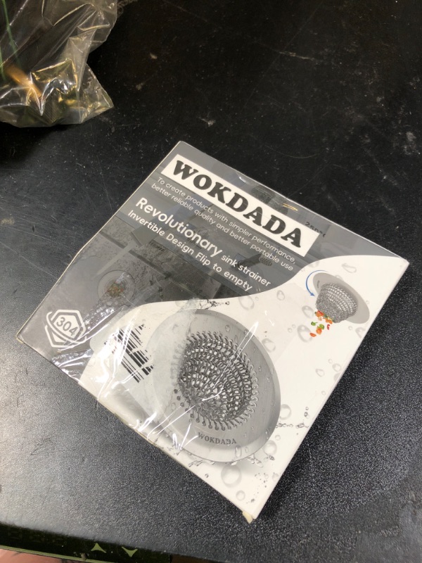 Photo 1 of Wokdada Revolutionary Sink Strainer/ Patented Reversible Chain Mesh, Effortless Cleaning & Debris Catcher, Large Capacity, No Clog, 304 Stainless Steel & Rust-Proof