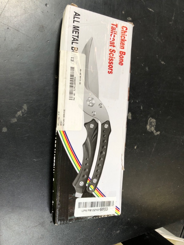 Photo 1 of Huusk Kitchen Scissors for Food,Poultry Shears Heavy Duty with Serrated Edge,Detachable Meat Cutting Scissor for Chicken Bone And Turkey,Black Cooking Shear Thanksgiving
