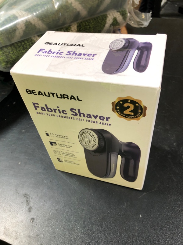 Photo 1 of BEAUTURAL Sweater Fabric Shaver Home-Edition, Powerful & Efficient Lint Remover for Clothes and Furniture, AC Adapter or Battery Powered Pill Fuzz Remover, Special for Your Family Ultramarine
