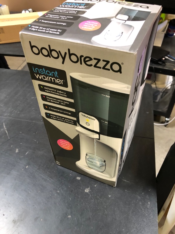Photo 1 of Baby Brezza Instant Baby Bottle Warmer - Fast Water Warmer Instantly Dispenses 24/7 in 3 Temperatures, White