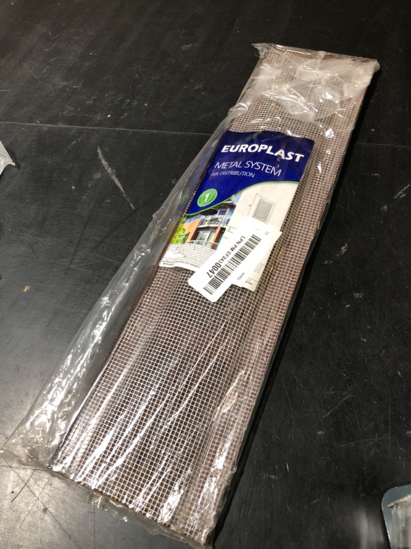 Photo 1 of Repa Market Brown Air Vent Cover 16" x 4" Inch (Outer Dimensions) - Steel Return Air Grilles - for Ceiling and Sidewall - HVAC - with Protection Screen (15.74'' x 3.93'' Inch)
