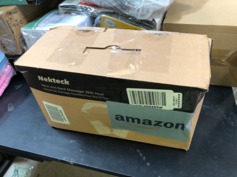 Photo 1 of Shiatsu Neck and Back Massager with Soothing Heat, Nekteck Electric Deep Tissue 3D Kneading Massage Pillow for Shoulder, Leg, Body Muscle Pain Relief, Home, Office, and Car Use