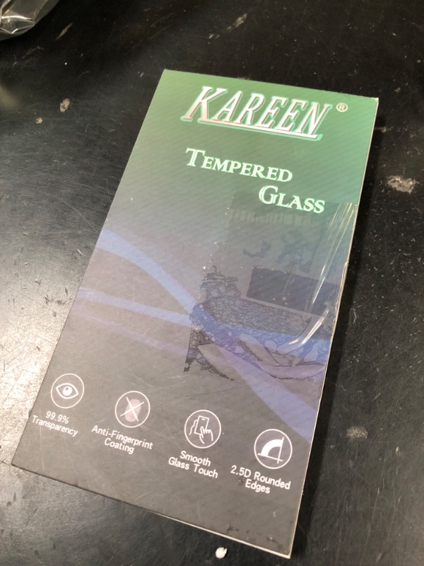 Photo 1 of KAREEN 2 Pack Tempered Glass for iPhone 11 Pro, iPhone XS, iPhone X Screen Protector 5.8 Inch, Anti Scratch, Bubble Free, 9H Hardness, Case Friendly
