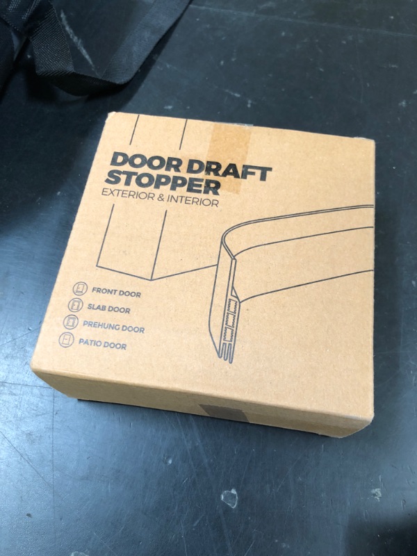 Photo 1 of Holikme Door Draft Stopper Under Door Draft Blocker Insulator Doors Sweep Weather Stripping Noise Stopper Strong Adhesive, Black