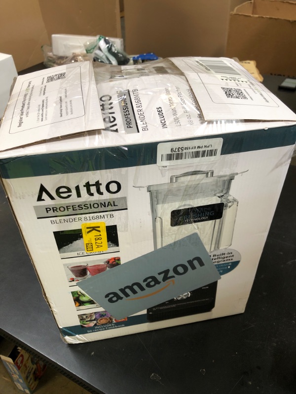 Photo 1 of Aeitto Blender, Blenders for Kitchen with 1500-Watt Motor, 68 Oz Large Capacity, Professional Countertop Blenders for Ice Crush, Frozen Drinks (Silver)