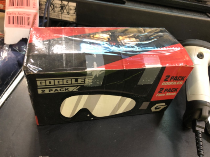 Photo 1 of OXG 2 Pack Motorcycle Goggles with 2 Neck Gaiters, UV400 Protection Dirt Bike Motocross ATV Skiing Goggles (Grey+Multicolor)