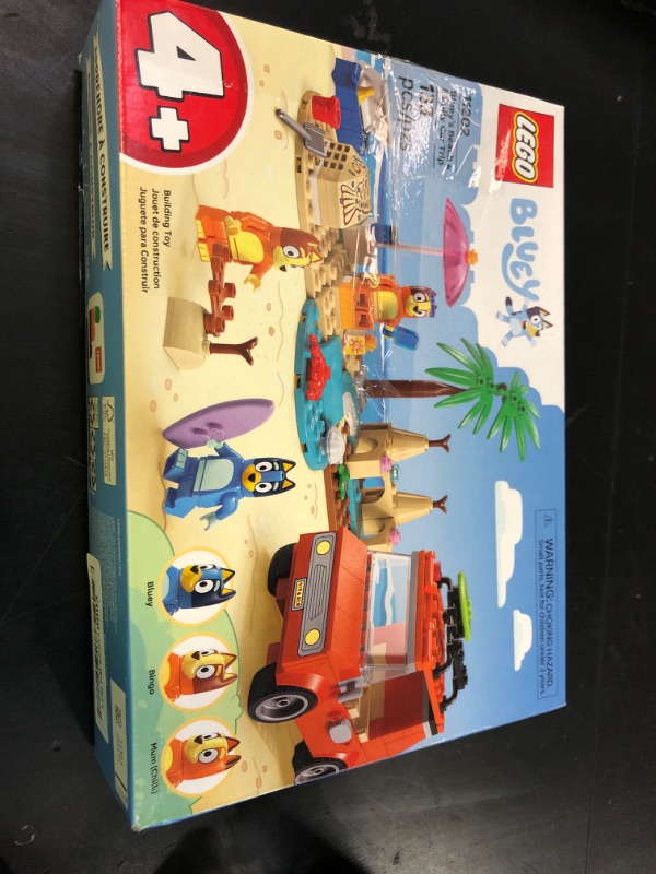 Photo 1 of LEGO Bluey: Bluey’s Beach & Family Car Trip - Toddler Learning Toy for Kids 4+ - Includes Bluey, Bingo, and Mum Minifigures - Birthday Gift for Boys and Girls, Ages 4+ - 11202